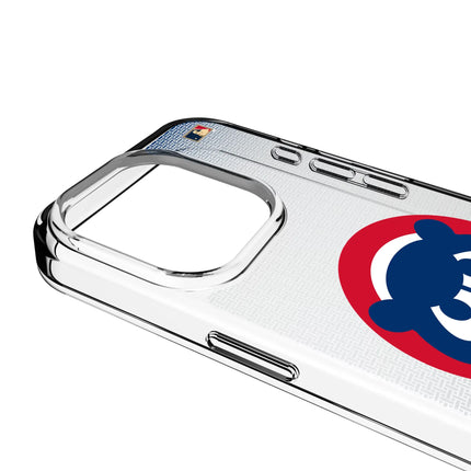 Chicago Cubs Home 1979-1993 - Cooperstown Collection Linen Clear Phone Case for Apple iPhone