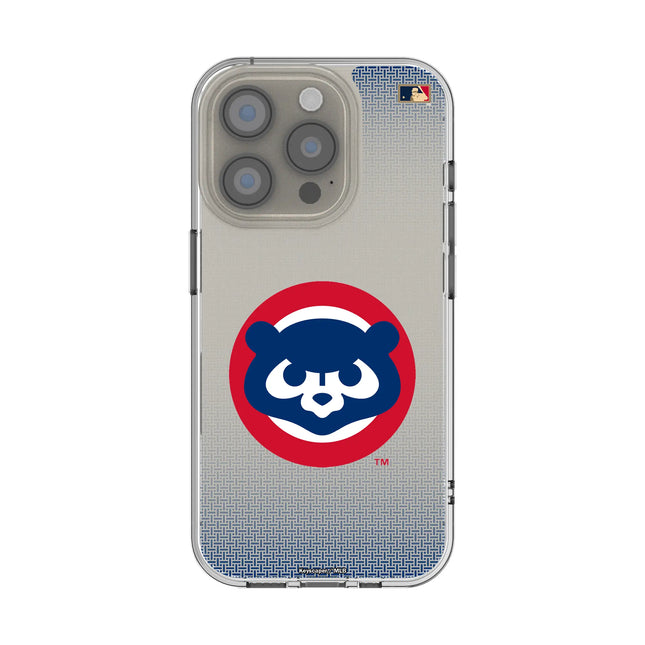 Chicago Cubs Home 1979-1993 - Cooperstown Collection Linen Clear Phone Case for Apple iPhone