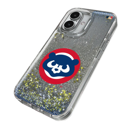 Chicago Cubs Home 1979-1993 - Cooperstown Collection Linen Glitter Phone Case for Apple iPhone