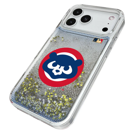 Chicago Cubs Home 1979-1993 - Cooperstown Collection Linen Glitter Phone Case for Apple iPhone