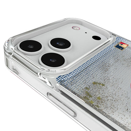 Chicago Cubs Home 1979-1993 - Cooperstown Collection Linen Glitter Phone Case for Apple iPhone