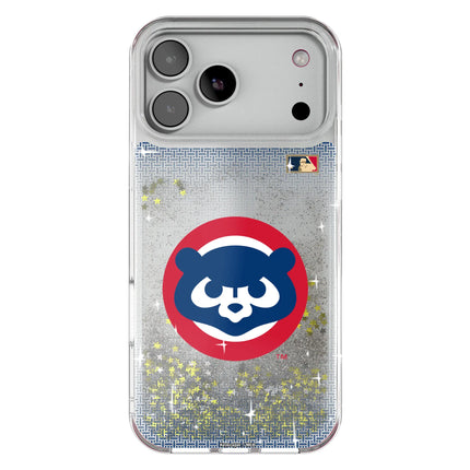 Chicago Cubs Home 1979-1993 - Cooperstown Collection Linen Glitter Phone Case for Apple iPhone