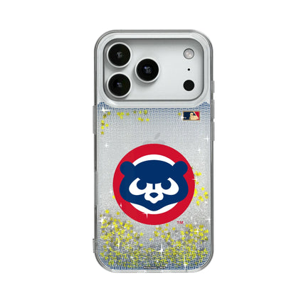 Chicago Cubs Home 1979-1993 - Cooperstown Collection Linen Glitter Phone Case for Apple iPhone