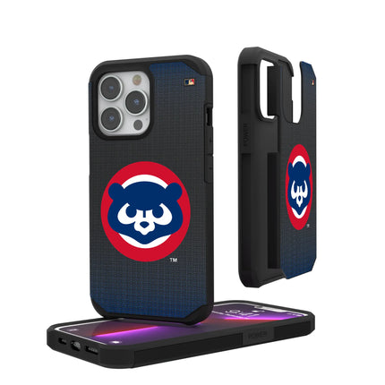 Chicago Cubs Home 1979-1993 - Cooperstown Collection Linen Rugged Phone Case for Apple iPhone