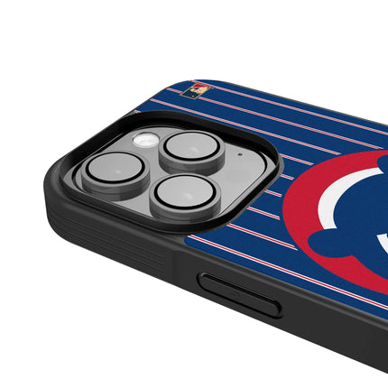 Chicago Cubs Home 1979-1993 - Cooperstown Collection Pinstripe Bump Phone Case for Apple iPhone