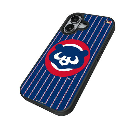 Chicago Cubs Home 1979-1993 - Cooperstown Collection Pinstripe Bump Phone Case for Apple iPhone