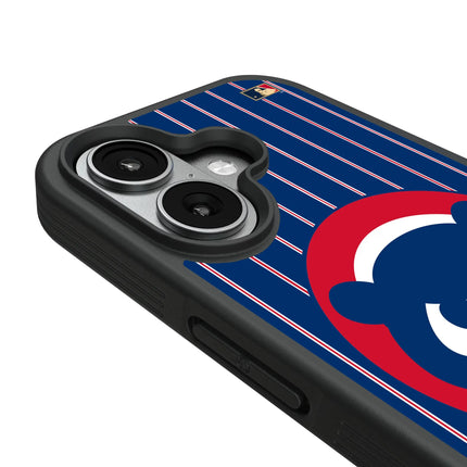 Chicago Cubs Home 1979-1993 - Cooperstown Collection Pinstripe Bump Phone Case for Apple iPhone