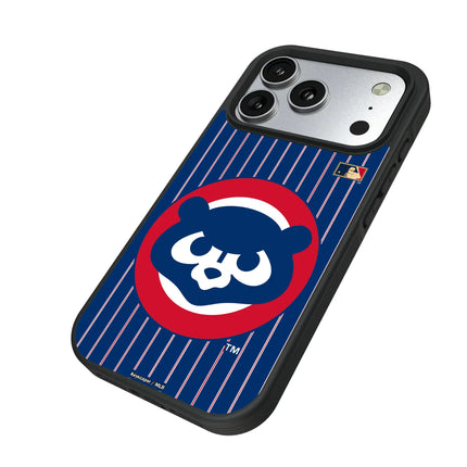 Chicago Cubs Home 1979-1993 - Cooperstown Collection Pinstripe Bump Phone Case for Apple iPhone