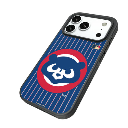 Chicago Cubs Home 1979-1993 - Cooperstown Collection Pinstripe Bump Phone Case for Apple iPhone