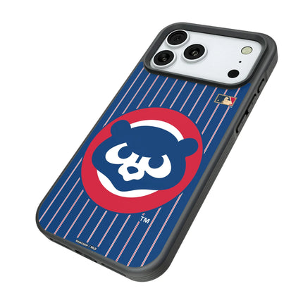 Chicago Cubs Home 1979-1993 - Cooperstown Collection Pinstripe Bump Phone Case for Apple iPhone