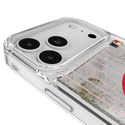 Chicago Cubs Home 1979-1993 - Cooperstown Collection Pinstripe Glitter Phone Case for Apple iPhone