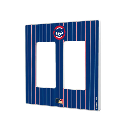 Chicago Cubs Home 1979-1993 - Cooperstown Collection Pinstripe Hidden-Screw Light Switch Plate
