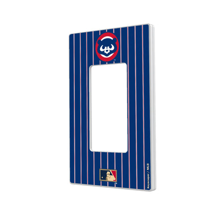 Chicago Cubs Home 1979-1993 - Cooperstown Collection Pinstripe Hidden-Screw Light Switch Plate