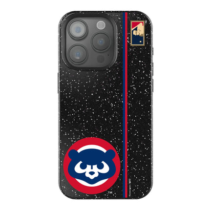 Chicago Cubs Home 1979-1993 - Cooperstown Collection Sidebar Black Bling Phone Case for Apple iPhone