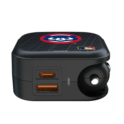 Chicago Cubs Home 1979-1993 - Cooperstown Collection Text Backdrop 2 in 1 USB A/C Charger
