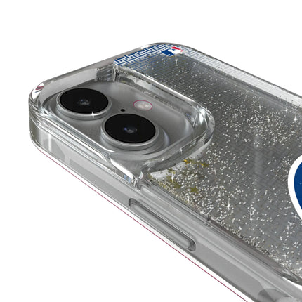 Chicago Cubs Linen Glitter Phone Case for Apple iPhone