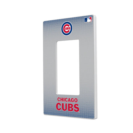 Chicago Cubs Linen Hidden-Screw Light Switch Plate