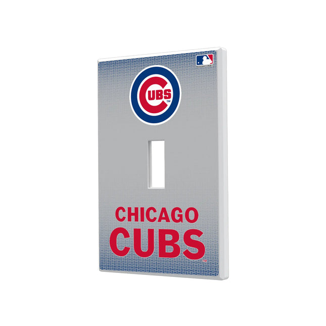 Chicago Cubs Linen Hidden-Screw Light Switch Plate