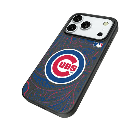 Chicago Cubs Paisley MagSafe Compatible Phone Case for Apple iPhone