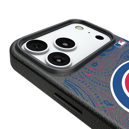 Chicago Cubs Paisley MagSafe Compatible Phone Case for Apple iPhone