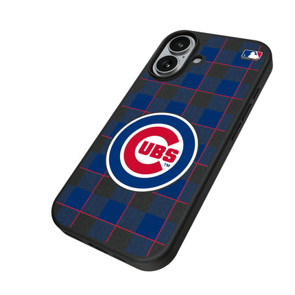 Chicago Cubs Plaid MagSafe Compatible Phone Case for Apple iPhone