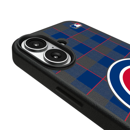 Chicago Cubs Plaid MagSafe Compatible Phone Case for Apple iPhone