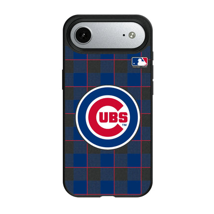 Chicago Cubs Plaid MagSafe Compatible Phone Case for Apple iPhone
