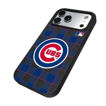 Chicago Cubs Plaid MagSafe Compatible Phone Case for Apple iPhone