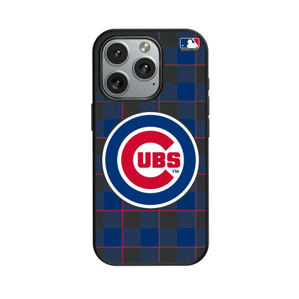 Chicago Cubs Plaid MagSafe Compatible Phone Case for Apple iPhone