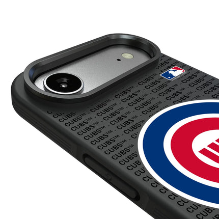 Chicago Cubs Text Backdrop Bump Phone Case for Apple iPhone