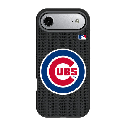 Chicago Cubs Text Backdrop Bump Phone Case for Apple iPhone