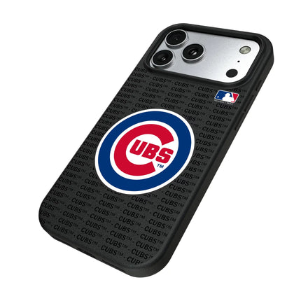 Chicago Cubs Text Backdrop MagSafe Compatible Phone Case for Apple iPhone