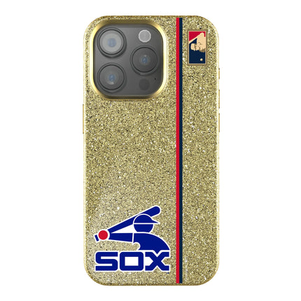 Chicago White Sox 1976-1981 - Cooperstown Collection Sidebar Bling Phone Case for Apple iPhone
