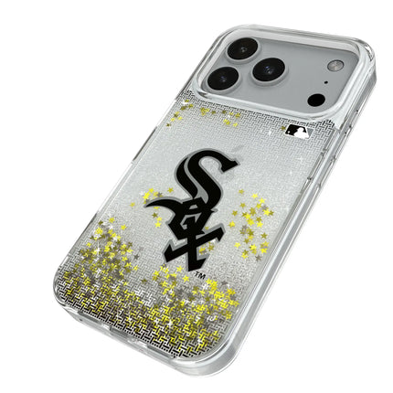 Chicago White Sox Linen Glitter Phone Case for Apple iPhone