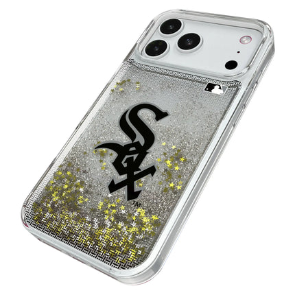 Chicago White Sox Linen Glitter Phone Case for Apple iPhone