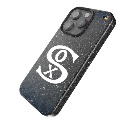 Chicago White Sox Road 1919-1921 - Cooperstown Collection Linen Black Bling Phone Case for Apple iPhone