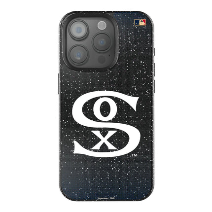 Chicago White Sox Road 1919-1921 - Cooperstown Collection Linen Black Bling Phone Case for Apple iPhone