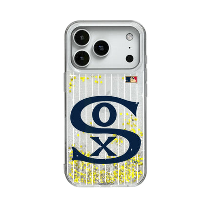 Chicago White Sox Road 1919-1921 - Cooperstown Collection Pinstripe Glitter Phone Case for Apple iPhone