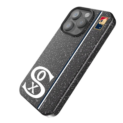 Chicago White Sox Road 1919-1921 - Cooperstown Collection Sidebar Black Bling Phone Case for Apple iPhone
