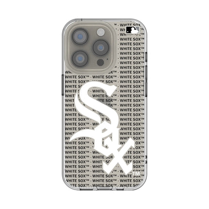 Chicago White Sox Text Backdrop Clear Phone Case for Apple iPhone