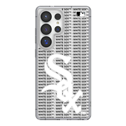 Chicago White Sox Text Backdrop Clear Phone Case for Samsung Galaxy