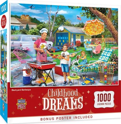 Childhood Dreams Backyard BBQ 1000 Piece Puzzle