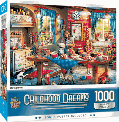 Childhood Dreams Baking Bread 1000 Piece Puzzle