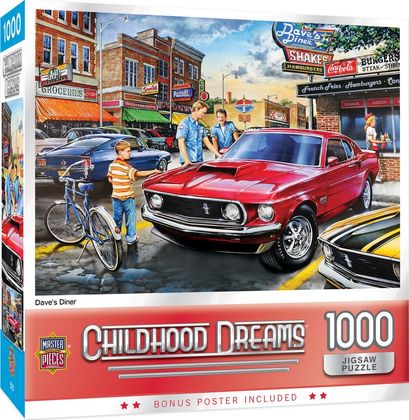 Childhood Dreams Dave's Diner 1000 Piece Puzzle