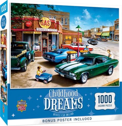 Childhood Dreams Muscle Car Dreams 1000 Piece Puzzle