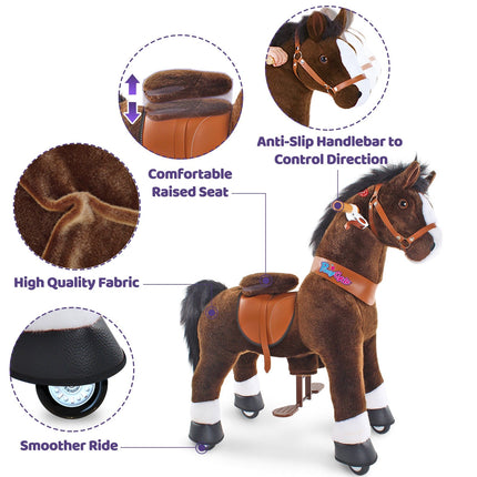 Model U® Horse Ride-On Toy Age 4–7 – Chocolate