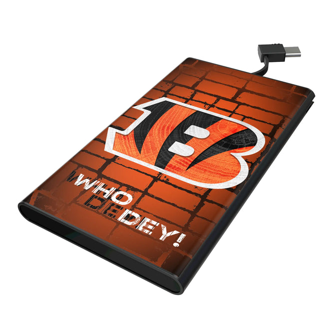 Cincinnati Bengals 5000mAh Flat Powerbank Brick