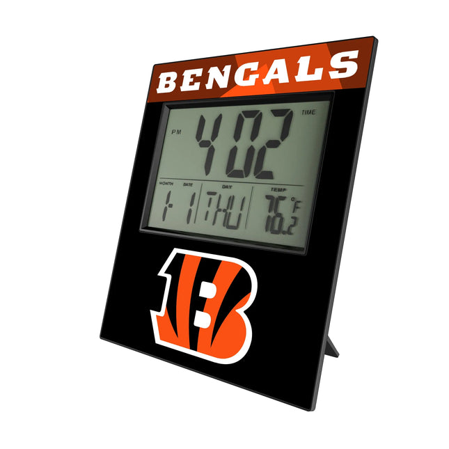 Cincinnati Bengals Wall Clock Color Block