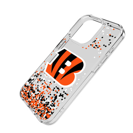Cincinnati Bengals Clear Phone Case Confetti for iPhone