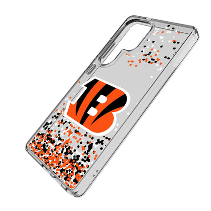 Cincinnati Bengals Clear Phone Case Confetti for Galaxy